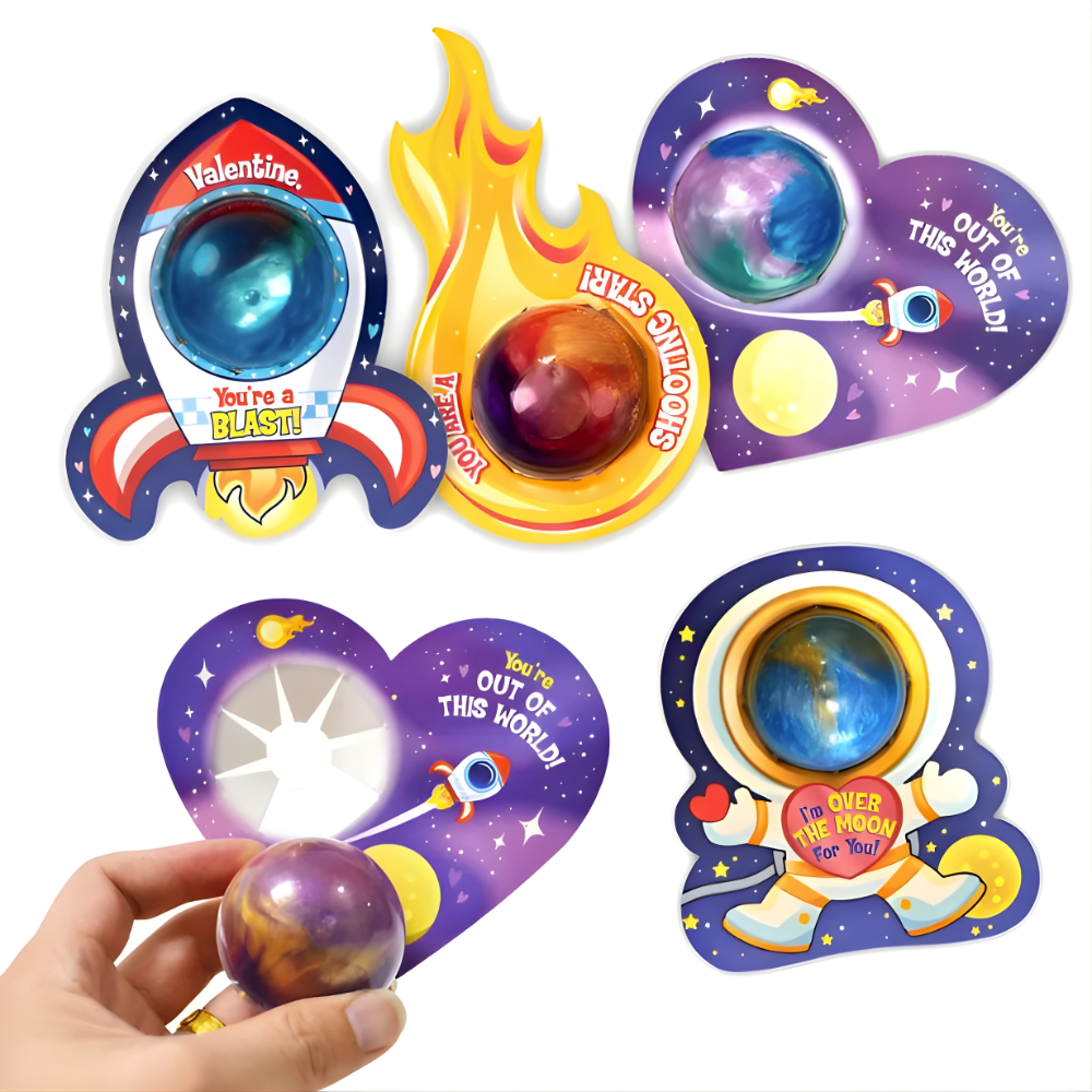 LoveOrbit™ Galaxy Slime Valentines Pack